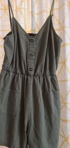 Green shorts romper